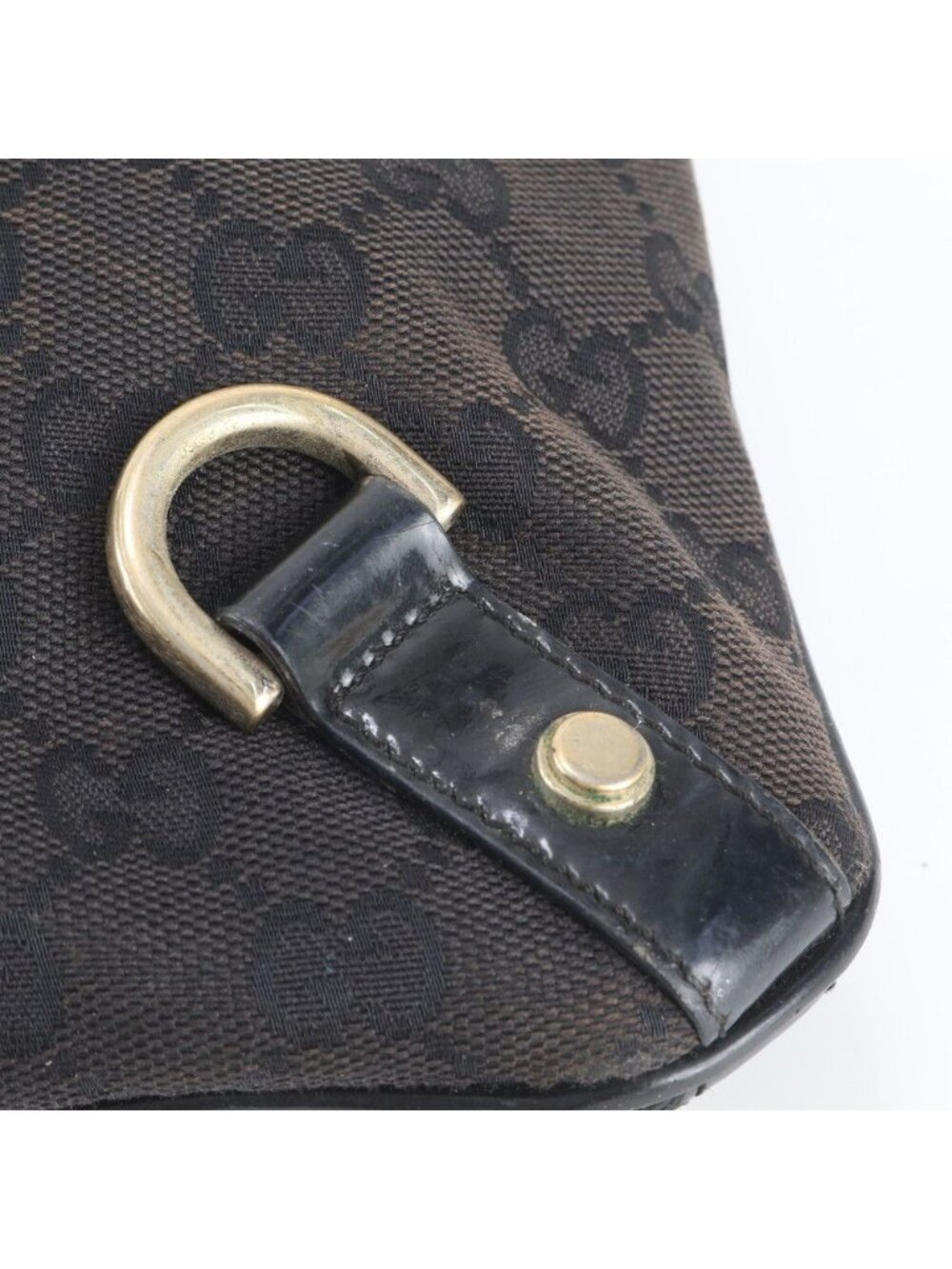 Gucci GG Canvas Leather Shoulder Bag Crossbody Hand Abbey - Picture 10 of 12